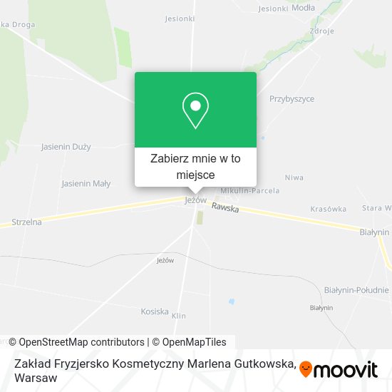 Mapa Zakład Fryzjersko Kosmetyczny Marlena Gutkowska