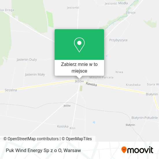 Mapa Puk Wind Energy Sp z o O