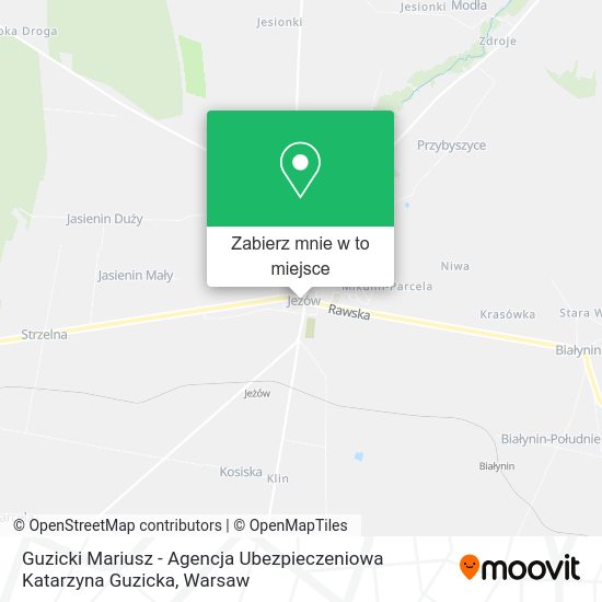 Mapa Guzicki Mariusz - Agencja Ubezpieczeniowa Katarzyna Guzicka