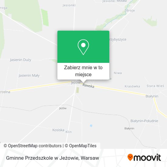 Mapa Gminne Przedszkole w Jeżowie