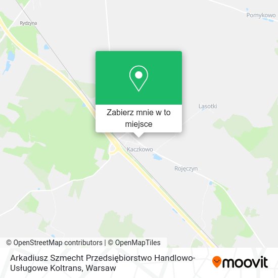 Mapa Arkadiusz Szmecht Przedsiębiorstwo Handlowo-Usługowe Koltrans