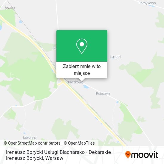 Mapa Ireneusz Borycki Usługi Blacharsko - Dekarskie Ireneusz Borycki