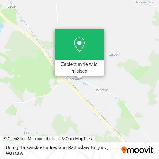 Mapa Usługi Dekarsko-Budowlane Radosław Bogusz