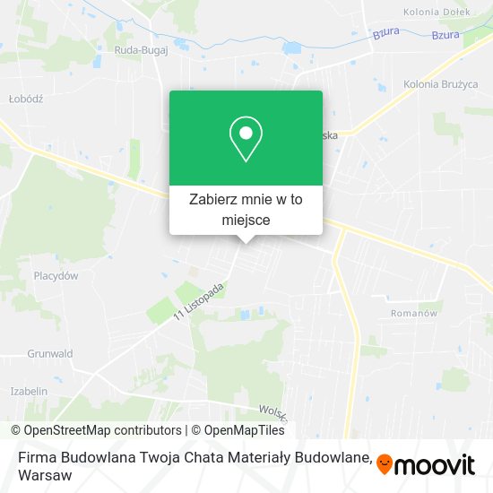 Mapa Firma Budowlana Twoja Chata Materiały Budowlane