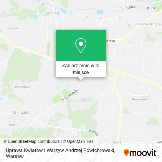 Mapa Uprawa Kwiatów i Warzyw Andrzej Powichrowski