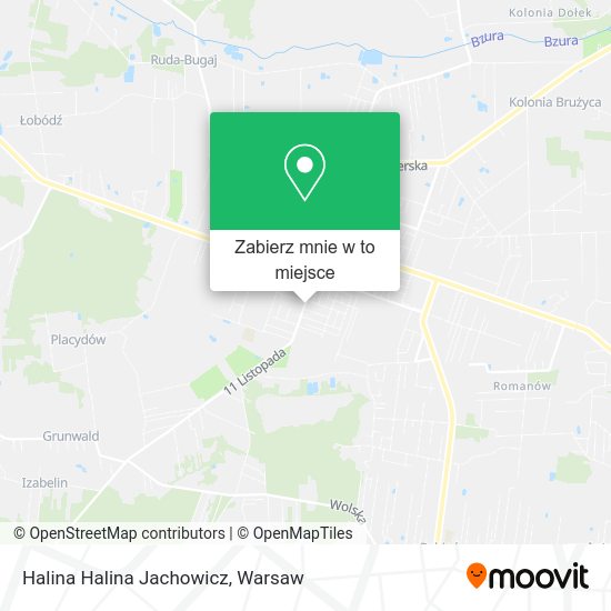 Mapa Halina Halina Jachowicz