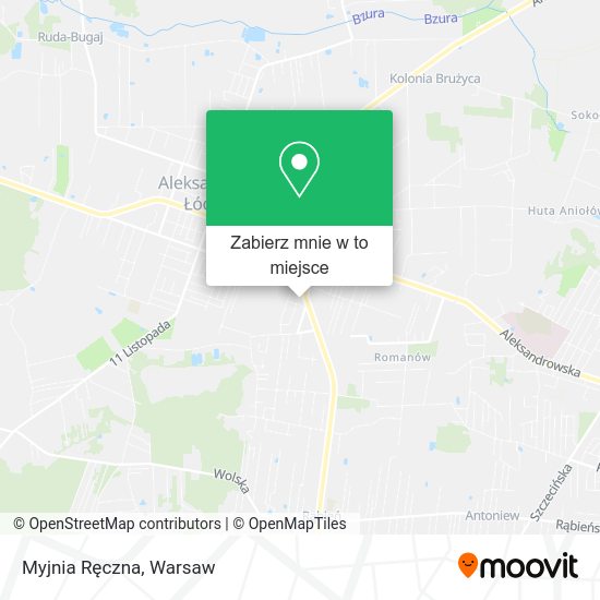 Mapa Myjnia Ręczna