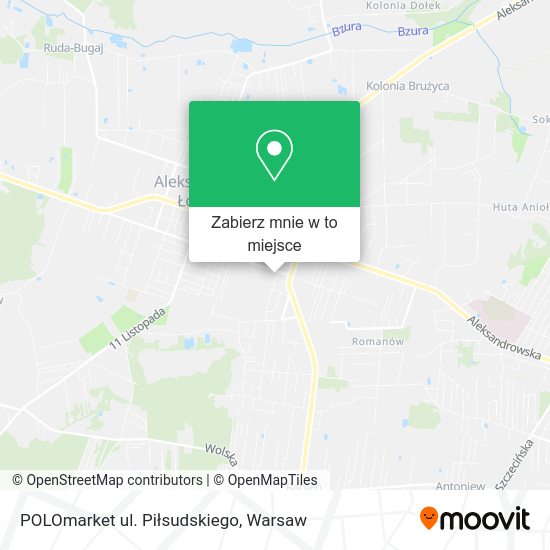 Mapa POLOmarket ul. Piłsudskiego