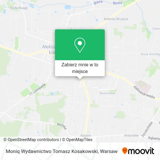 Mapa Moniq Wydawnictwo Tomasz Kosakowski