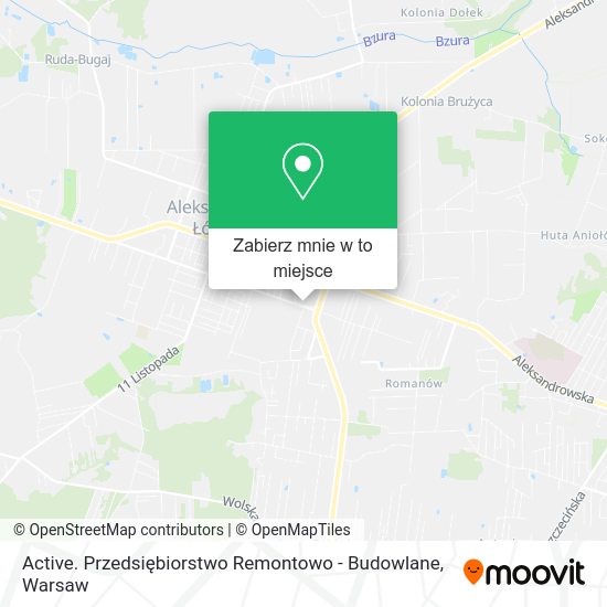 Mapa Active. Przedsiębiorstwo Remontowo - Budowlane