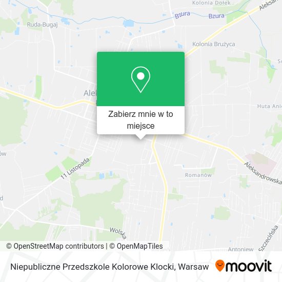 Mapa Niepubliczne Przedszkole Kolorowe Klocki