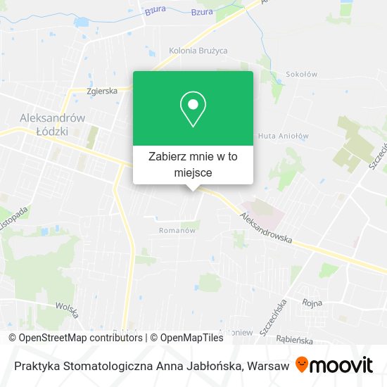 Mapa Praktyka Stomatologiczna Anna Jabłońska