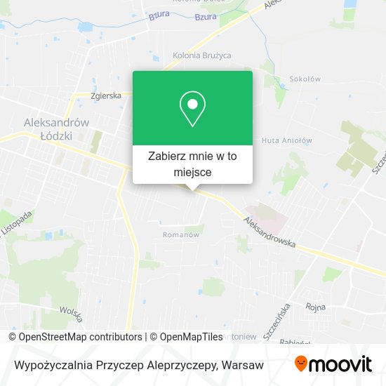 Mapa Wypożyczalnia Przyczep Aleprzyczepy