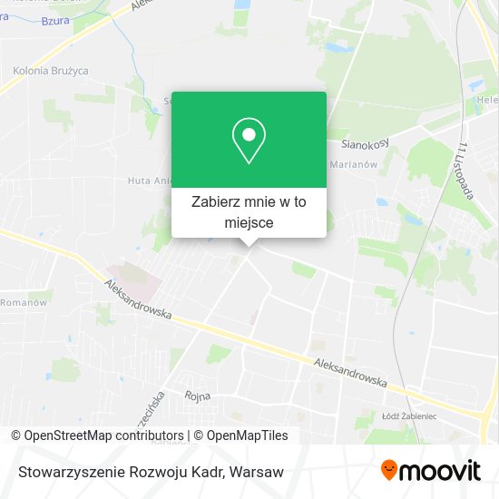 Mapa Stowarzyszenie Rozwoju Kadr