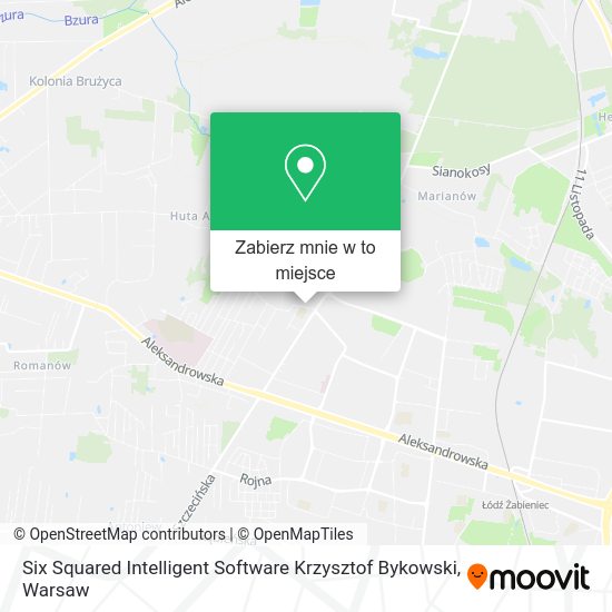 Mapa Six Squared Intelligent Software Krzysztof Bykowski