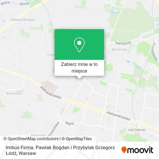 Mapa Imbus Firma. Pawlak Bogdan i Przybylak Grzegorz Łódź