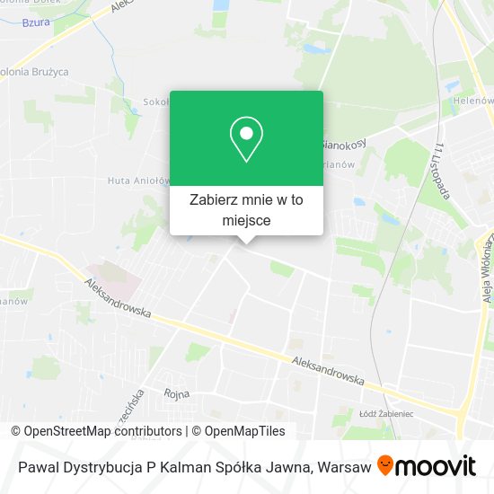 Mapa Pawal Dystrybucja P Kalman Spółka Jawna