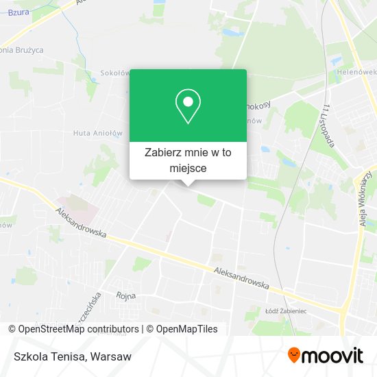 Mapa Szkola Tenisa