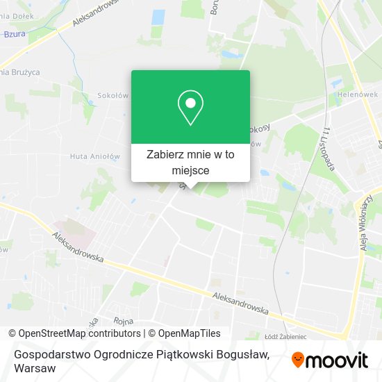 Mapa Gospodarstwo Ogrodnicze Piątkowski Bogusław