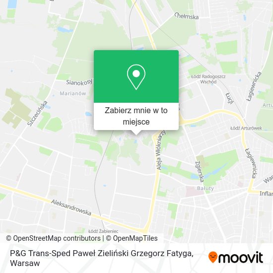 Mapa P&G Trans-Sped Paweł Zieliński Grzegorz Fatyga