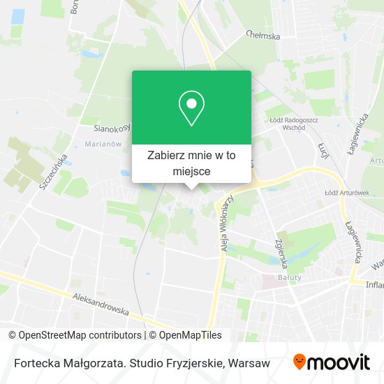 Mapa Fortecka Małgorzata. Studio Fryzjerskie