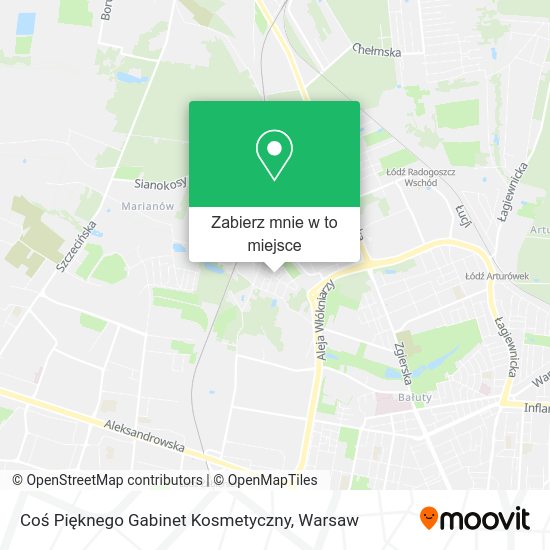 Mapa Coś Pięknego Gabinet Kosmetyczny