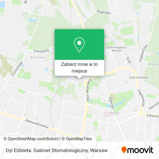 Mapa Dyl Elżbieta. Gabinet Stomatologiczny