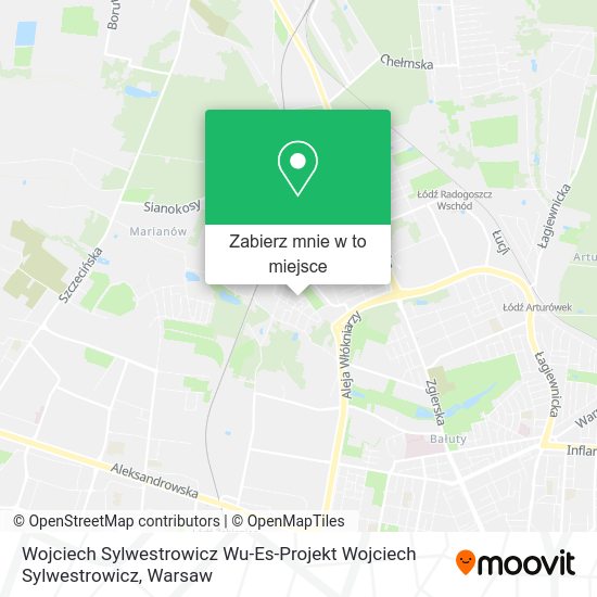 Mapa Wojciech Sylwestrowicz Wu-Es-Projekt Wojciech Sylwestrowicz