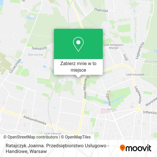 Mapa Ratajczyk Joanna. Przedsiębiorstwo Usługowo - Handlowe