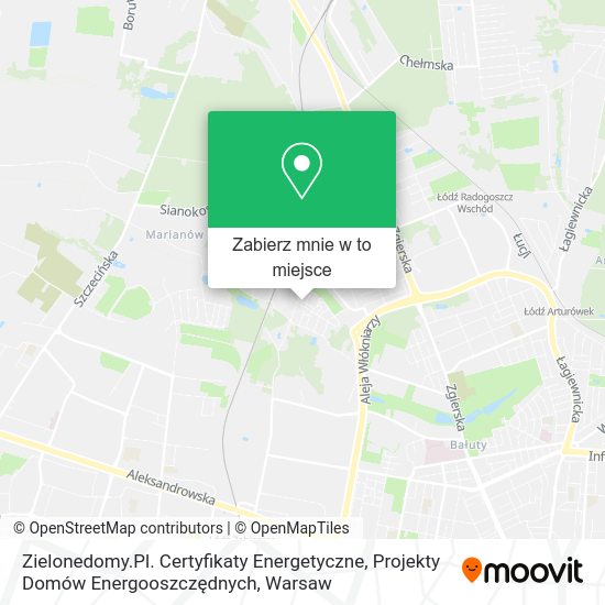 Mapa Zielonedomy.Pl. Certyfikaty Energetyczne, Projekty Domów Energooszczędnych