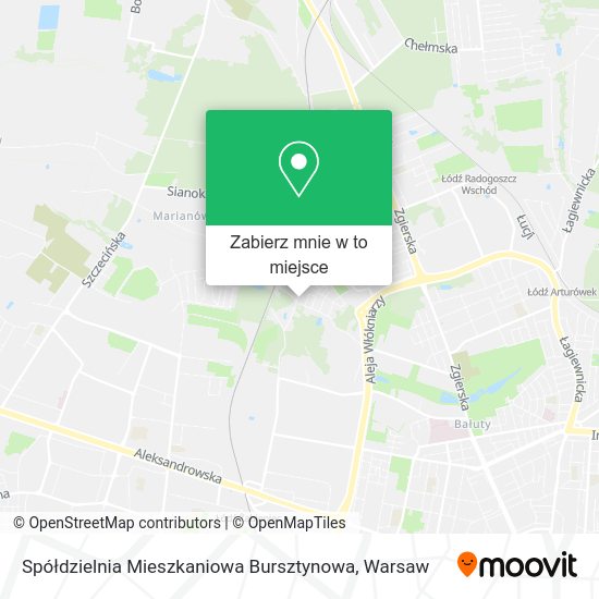 Mapa Spółdzielnia Mieszkaniowa Bursztynowa