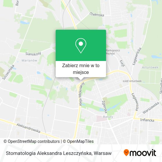 Mapa Stomatologia Aleksandra Leszczyńska