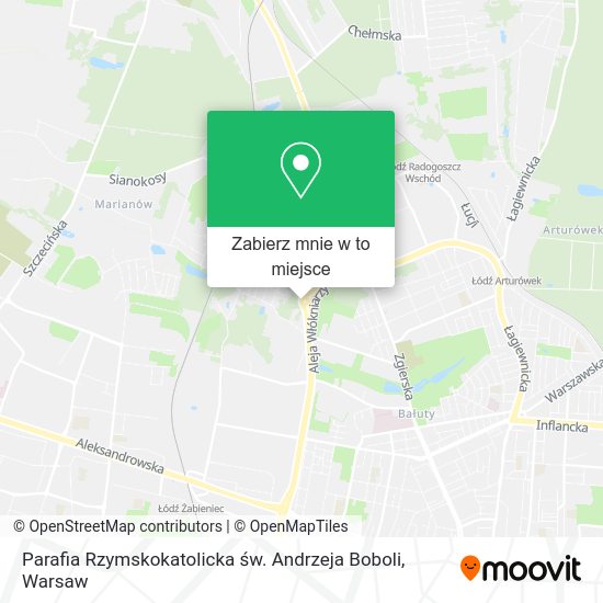 Mapa Parafia Rzymskokatolicka św. Andrzeja Boboli