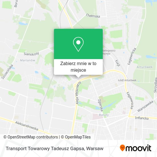 Mapa Transport Towarowy Tadeusz Gapsa