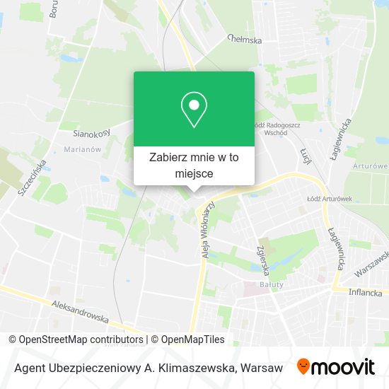 Mapa Agent Ubezpieczeniowy A. Klimaszewska