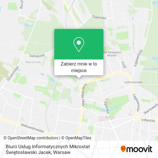 Mapa Biuro Usług Informatycznych Mikrostat Świętosławski Jacek