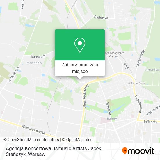 Mapa Agencja Koncertowa Jsmusic Artists Jacek Stańczyk