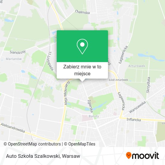 Mapa Auto Szkoła Szalkowski