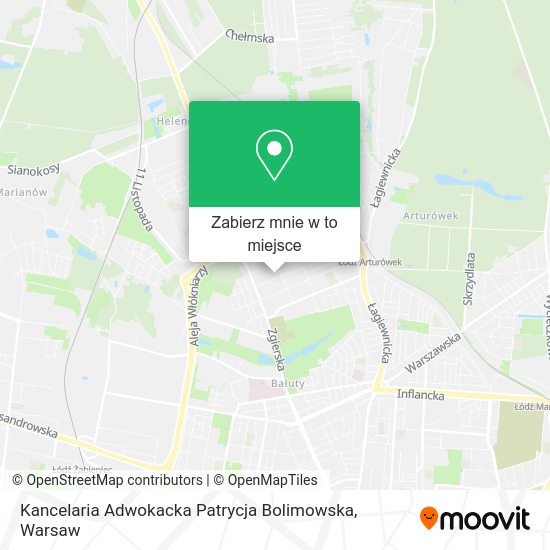 Mapa Kancelaria Adwokacka Patrycja Bolimowska