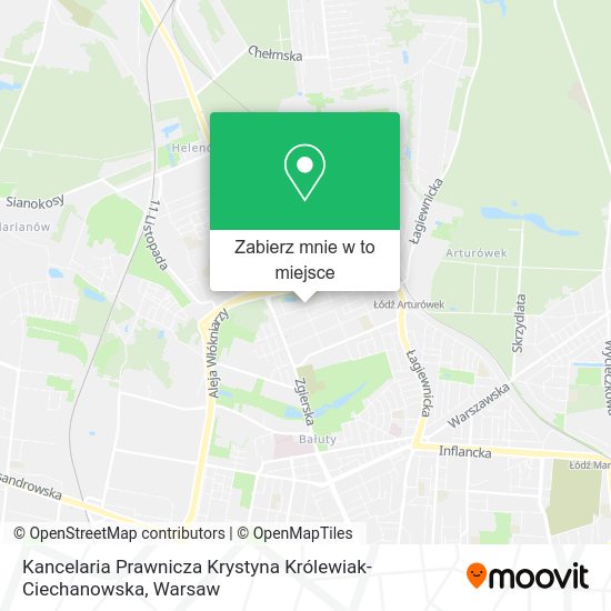 Mapa Kancelaria Prawnicza Krystyna Królewiak-Ciechanowska