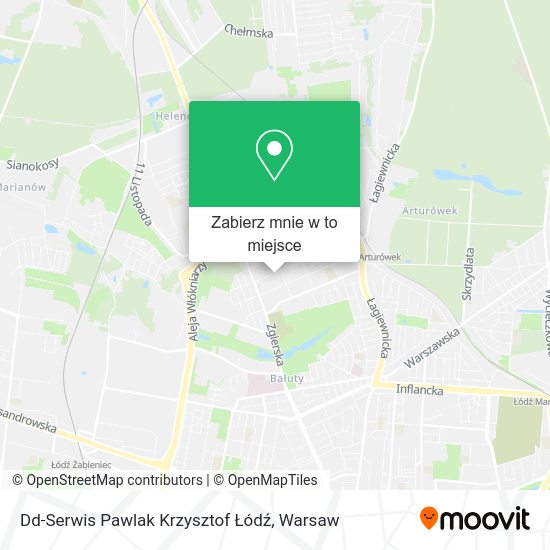 Mapa Dd-Serwis Pawlak Krzysztof Łódź