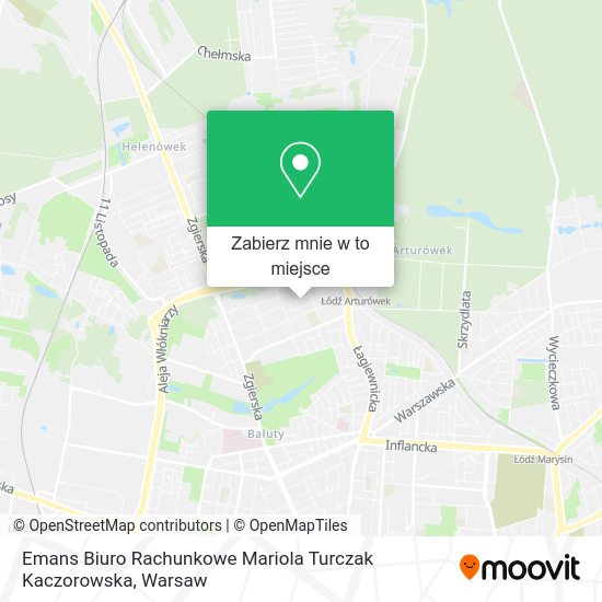 Mapa Emans Biuro Rachunkowe Mariola Turczak Kaczorowska