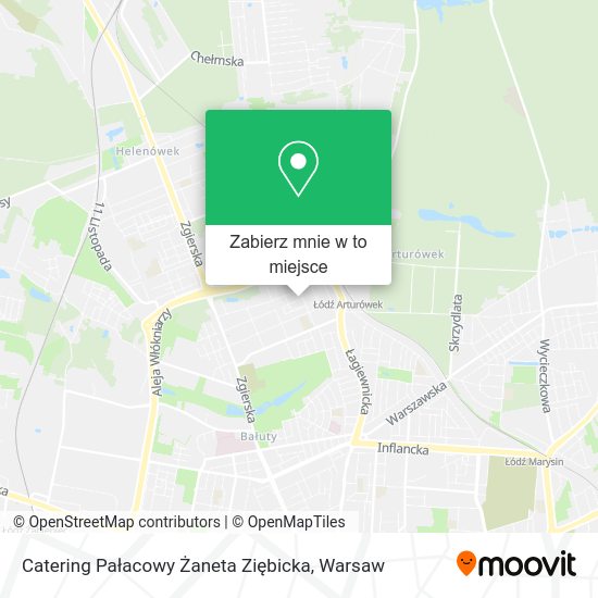 Mapa Catering Pałacowy Żaneta Ziębicka