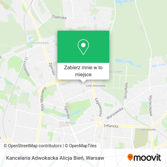 Mapa Kancelaria Adwokacka Alicja Bień