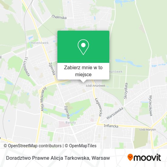 Mapa Doradztwo Prawne Alicja Tarkowska