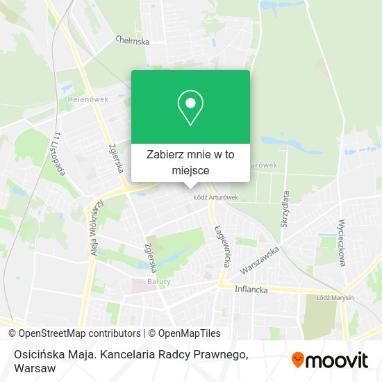 Mapa Osicińska Maja. Kancelaria Radcy Prawnego