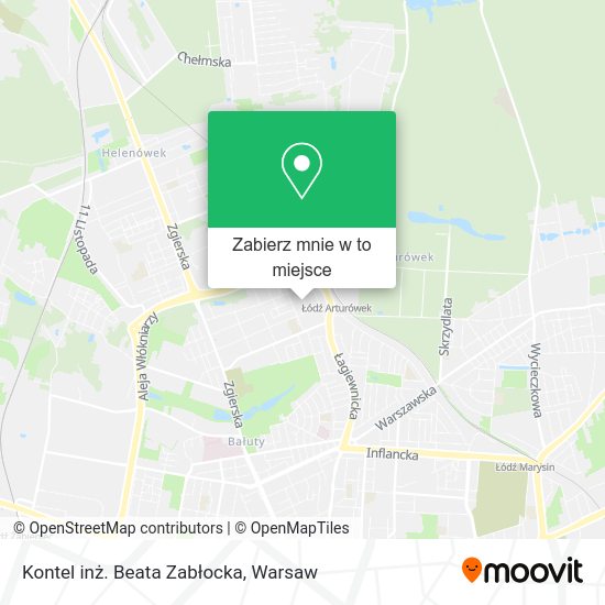 Mapa Kontel inż. Beata Zabłocka