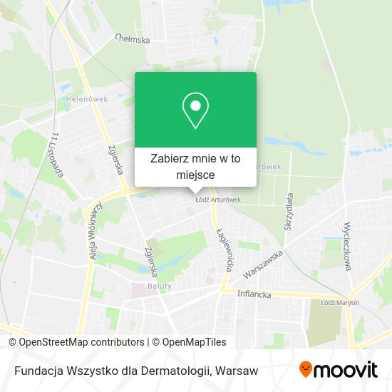 Mapa Fundacja Wszystko dla Dermatologii