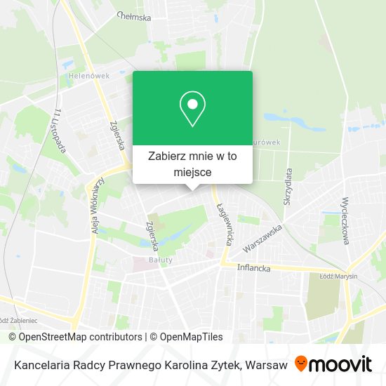 Mapa Kancelaria Radcy Prawnego Karolina Zytek