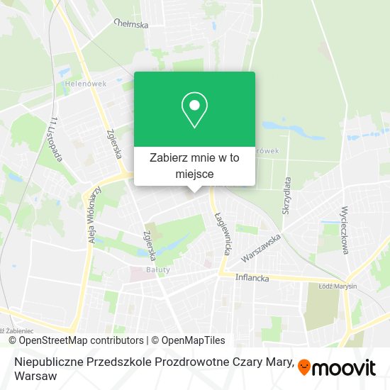 Mapa Niepubliczne Przedszkole Prozdrowotne Czary Mary